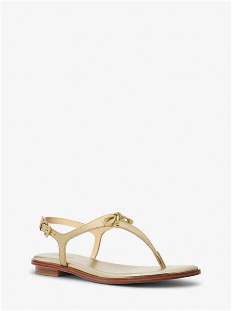 michael kors nori sandals|Nori Metallic Leather T.